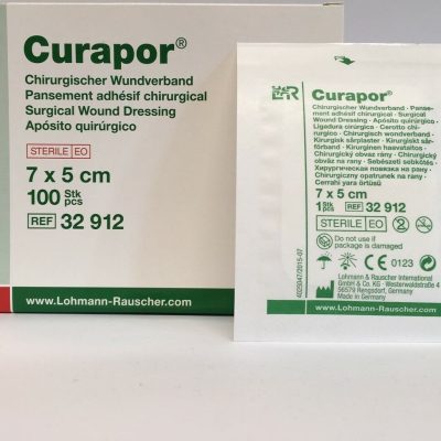 Стерильный пластырь Curapor Transparent водостойкий 10*8 (Арт.32 913)
